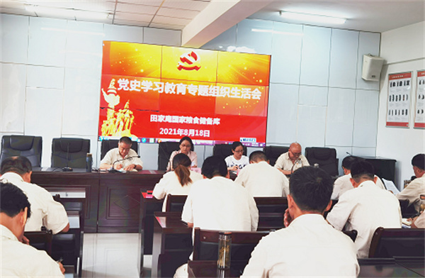 淮南：四級調研員濮黎指導田家庵糧庫黨史學(xué)習教育專(zhuān)題組織生活會(huì )