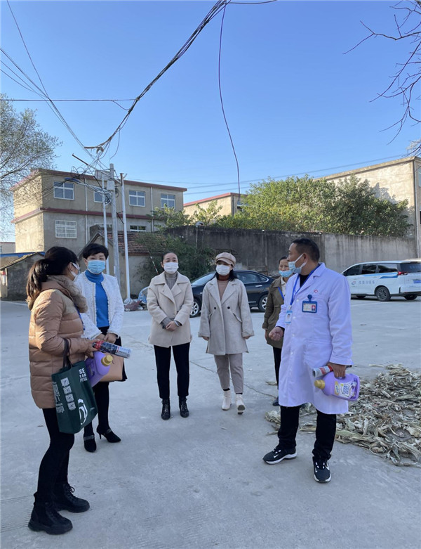 淮南市疾控中心到九龍崗鎮調研指導2021年健康 素養監測工作