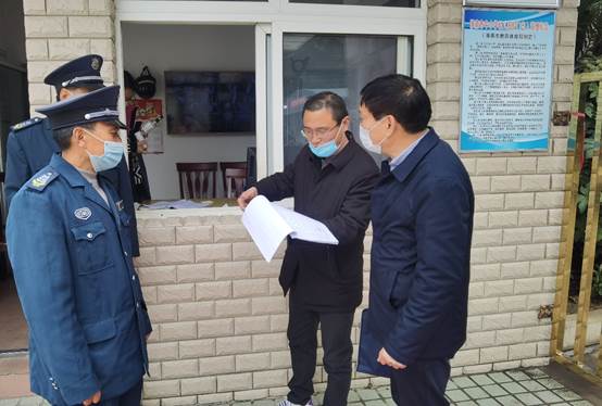 淮南師范附小洞山校區迎接市教體局疫情防控督查