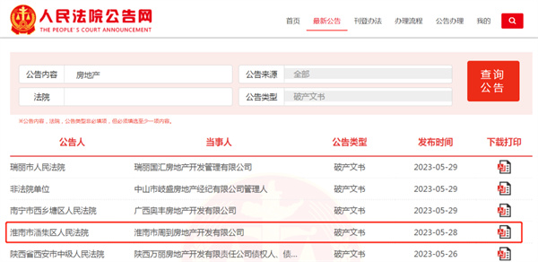 重磅！淮南又有房企宣布破產(chǎn)……